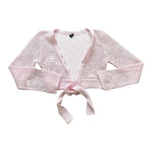 Y2K Pink Knitted Cardigan
